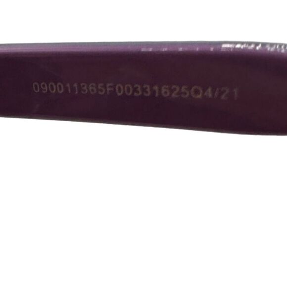 Plastic cat eye sunglasses black & purple frame - Picture 5 of 11